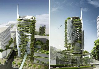 Illustration for article titled Plants Invade Singapore Skyscraper